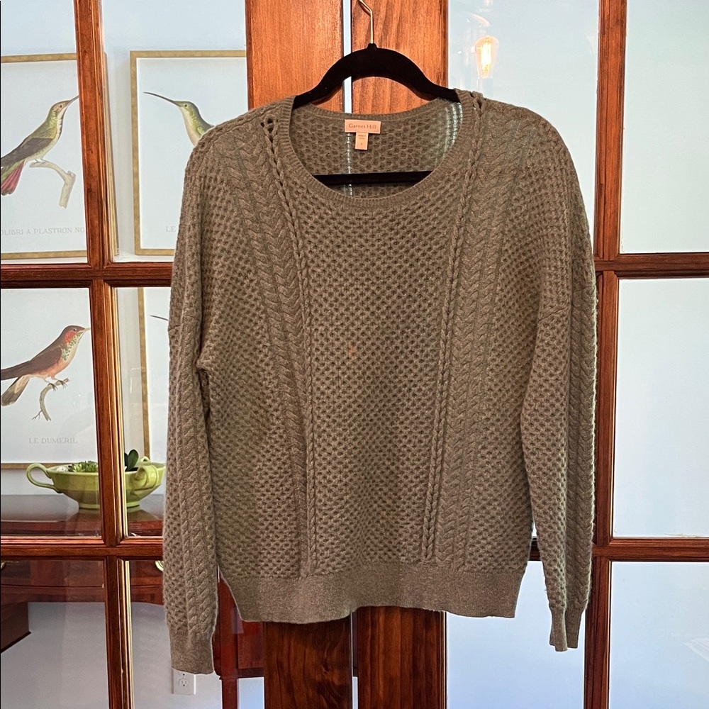 Garnet Hill Teal Textured Sweater